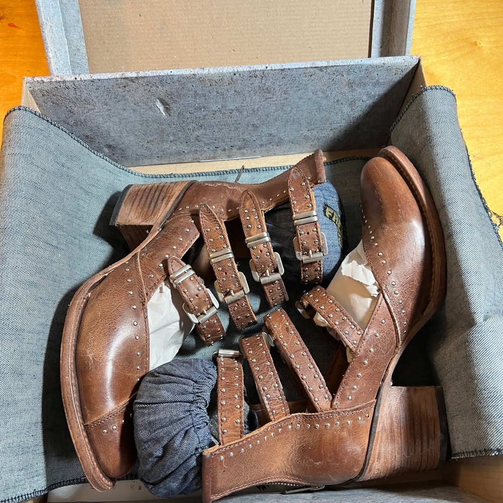 Freebird Felicity by Steven Cognac Ankle Boots